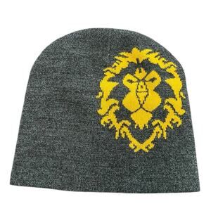 World of Warcraft Knit Beanie Unisex OS Gray Alliance Logo Loot Crate Exclusive